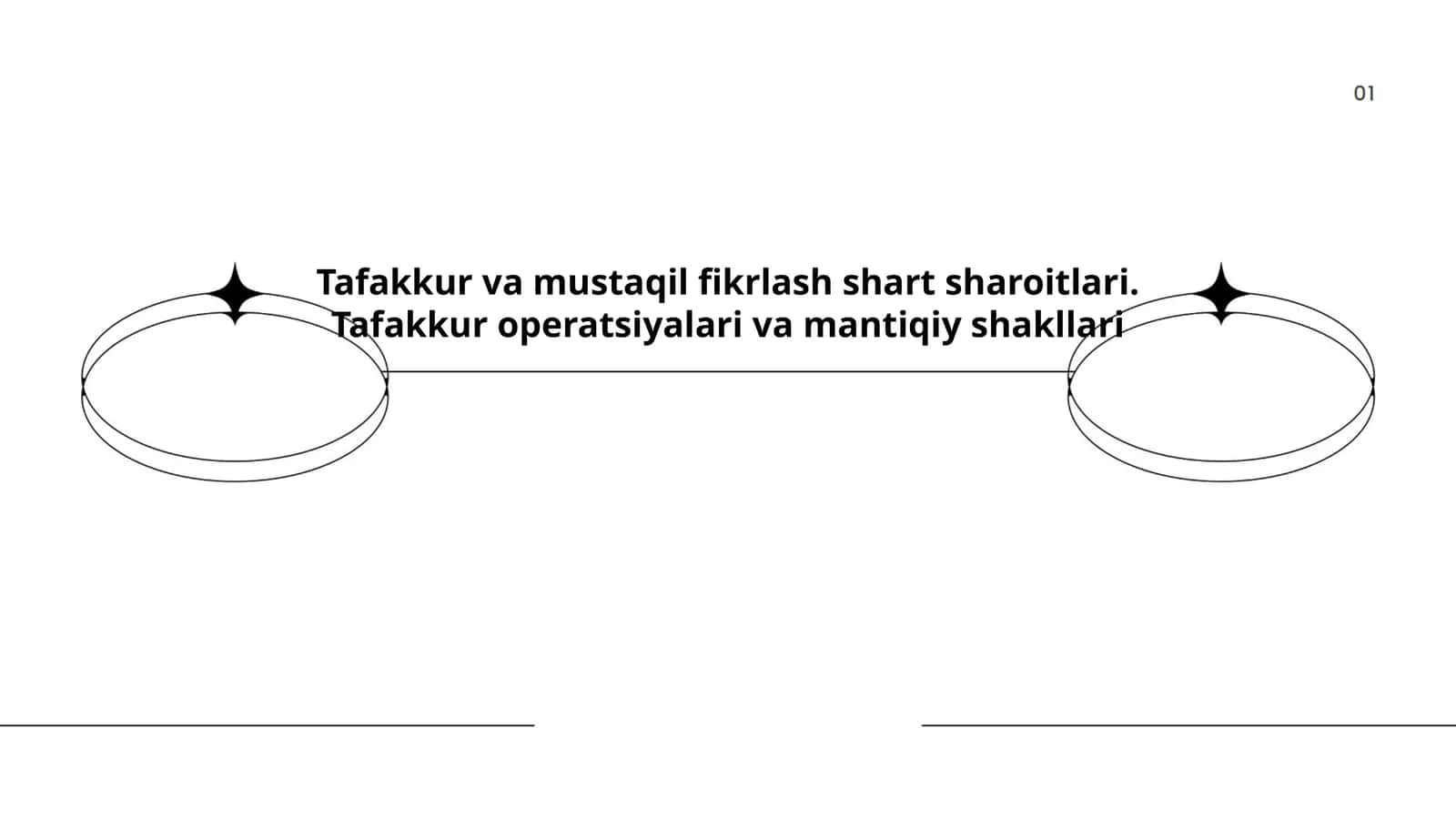 Tafakkur va mustaqil fikrlash shart sharoitlari. Tafakkur operatsiyalari va mantiqiy shakllari