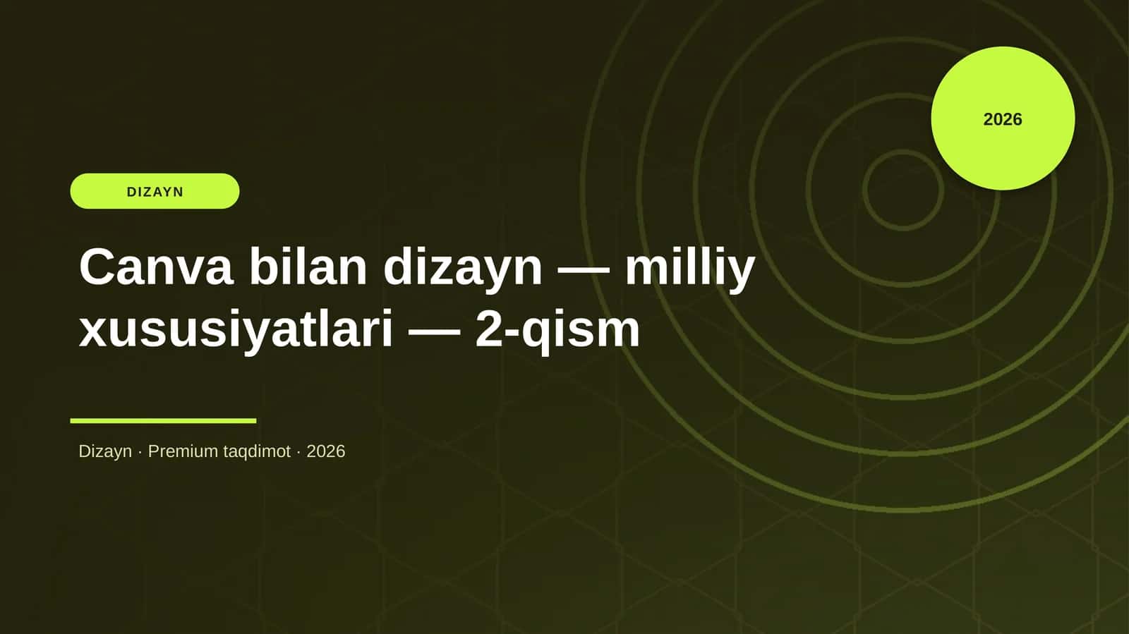 Canva bilan dizayn — milliy xususiyatlari — 2-qism