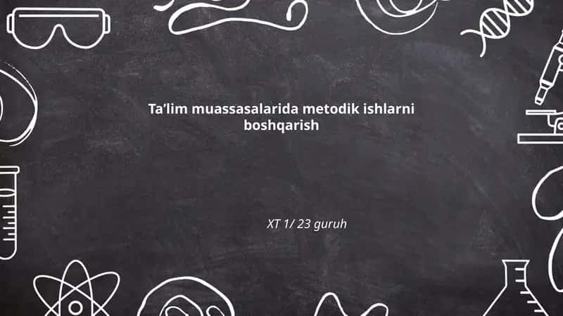 Metodik kengashlar ta'lim muassasalarida