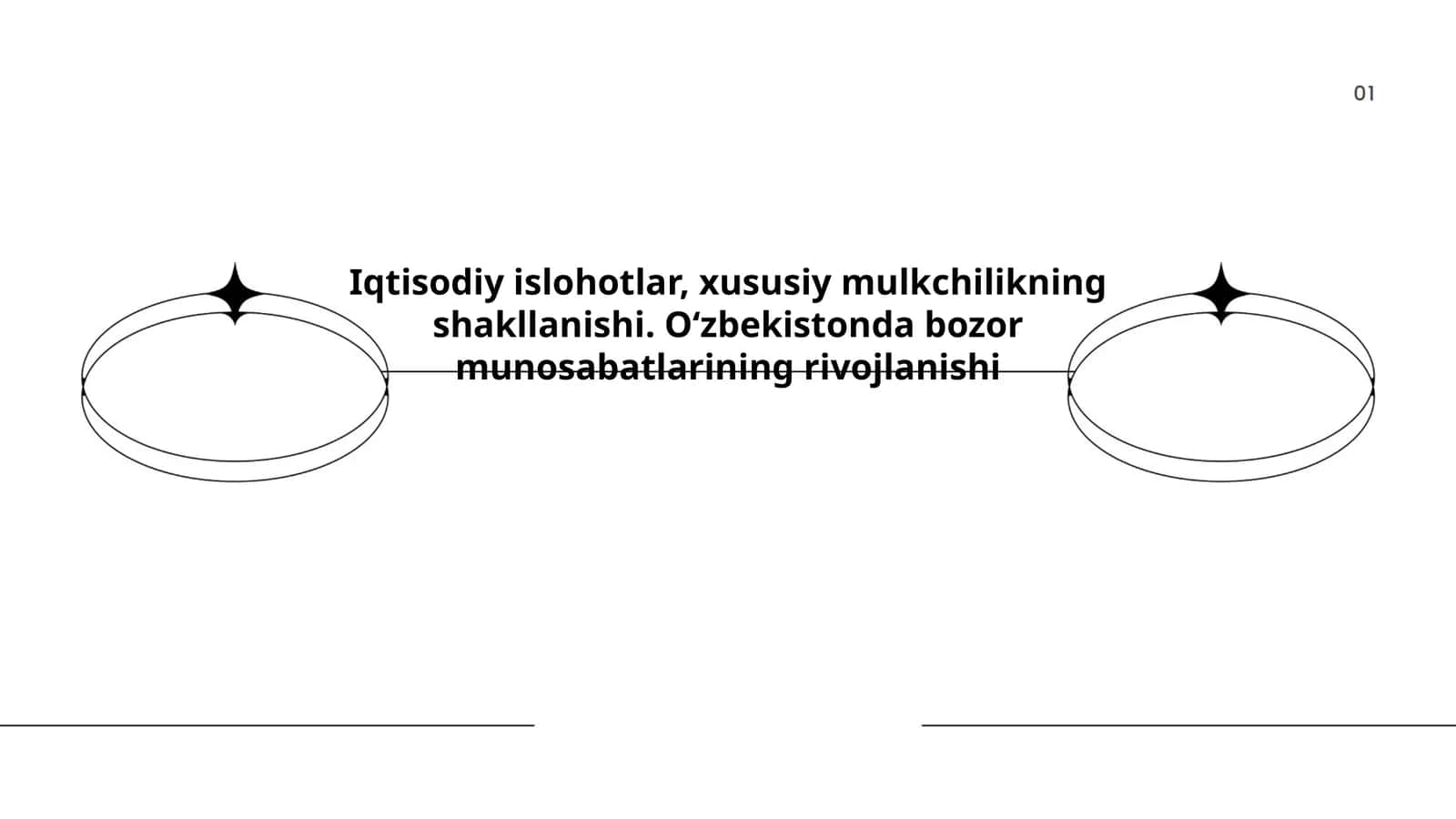 Iqtisodiy islohotlar, xususiy mulkchilikning shakllanishi. Oʻzbekistonda bozor munosabatlarining rivojlanishi