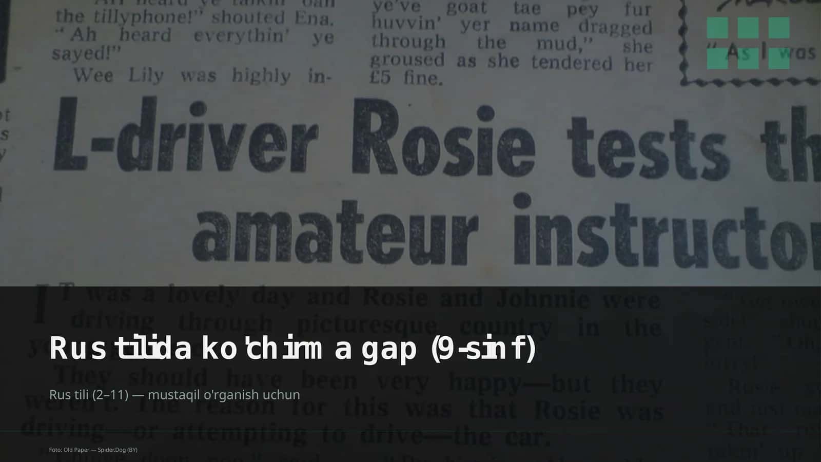 Rus tilida ko'chirma gap (9-sinf)