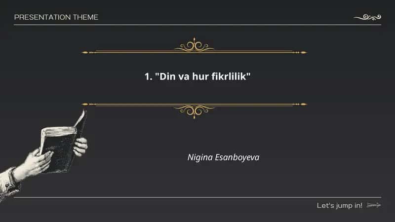 Din va fikr erkinligi: asosiy tushunchalar