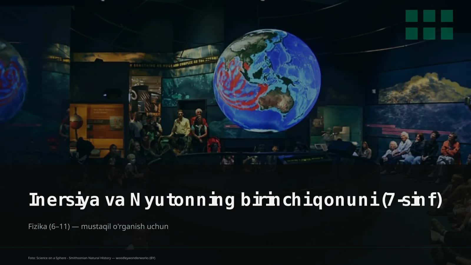 Inersiya va Nyutonning birinchi qonuni (7-sinf)