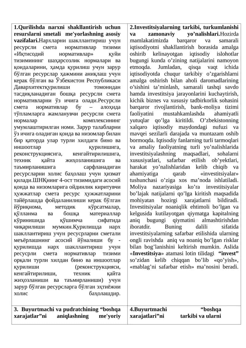 Resursni smetalari uslubiyatlash