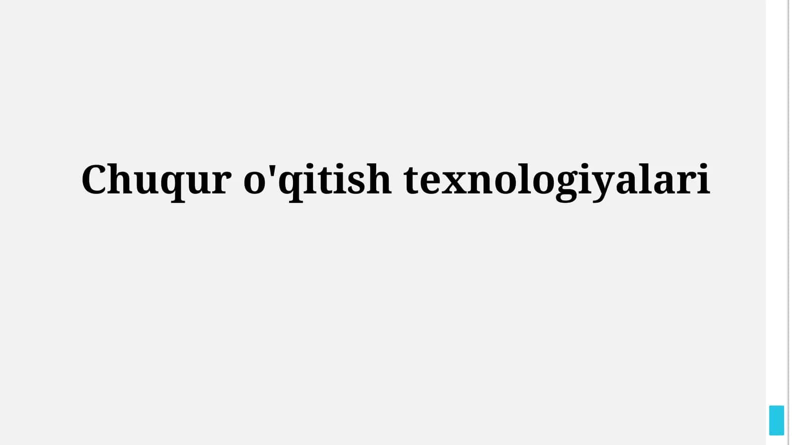 Chuquro'qitishtexnologiyalari