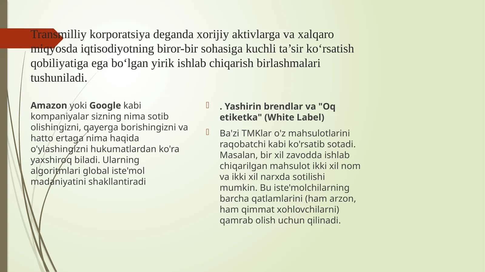 Xorijiy Aktivlar va Xalqaro Miy