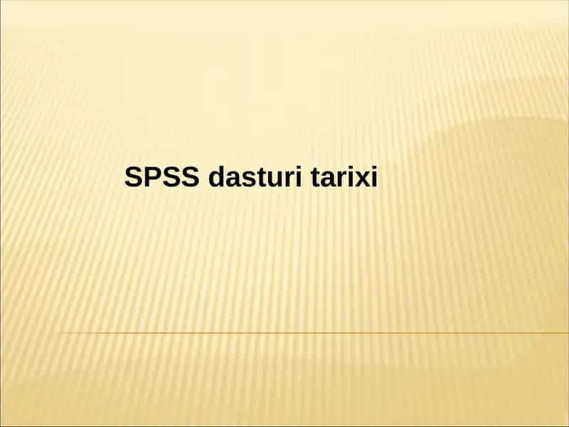 SPSSdasturitarixi