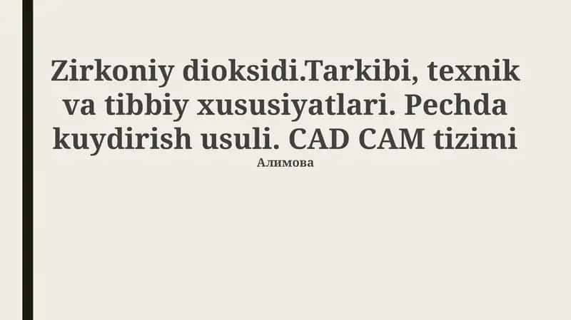 Zirkon dioksidi