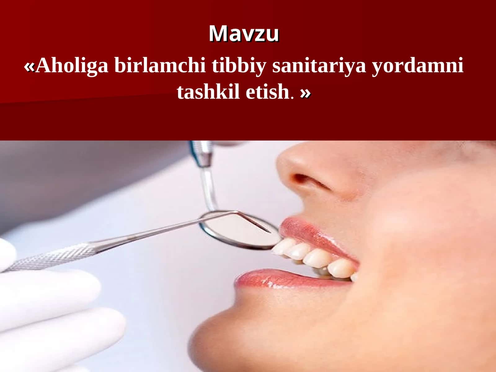 Aholiga birlamchi tibbiy sanitariya yordamni tashkil etish