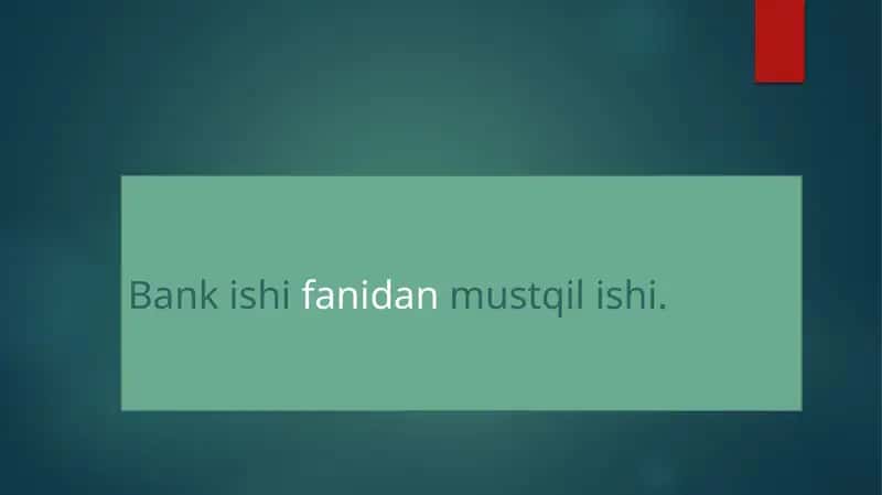 Bankishifanidanmustqilishi