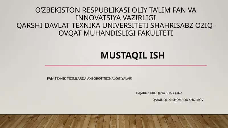 Zamonaviy dasturlash texnalogiyalari