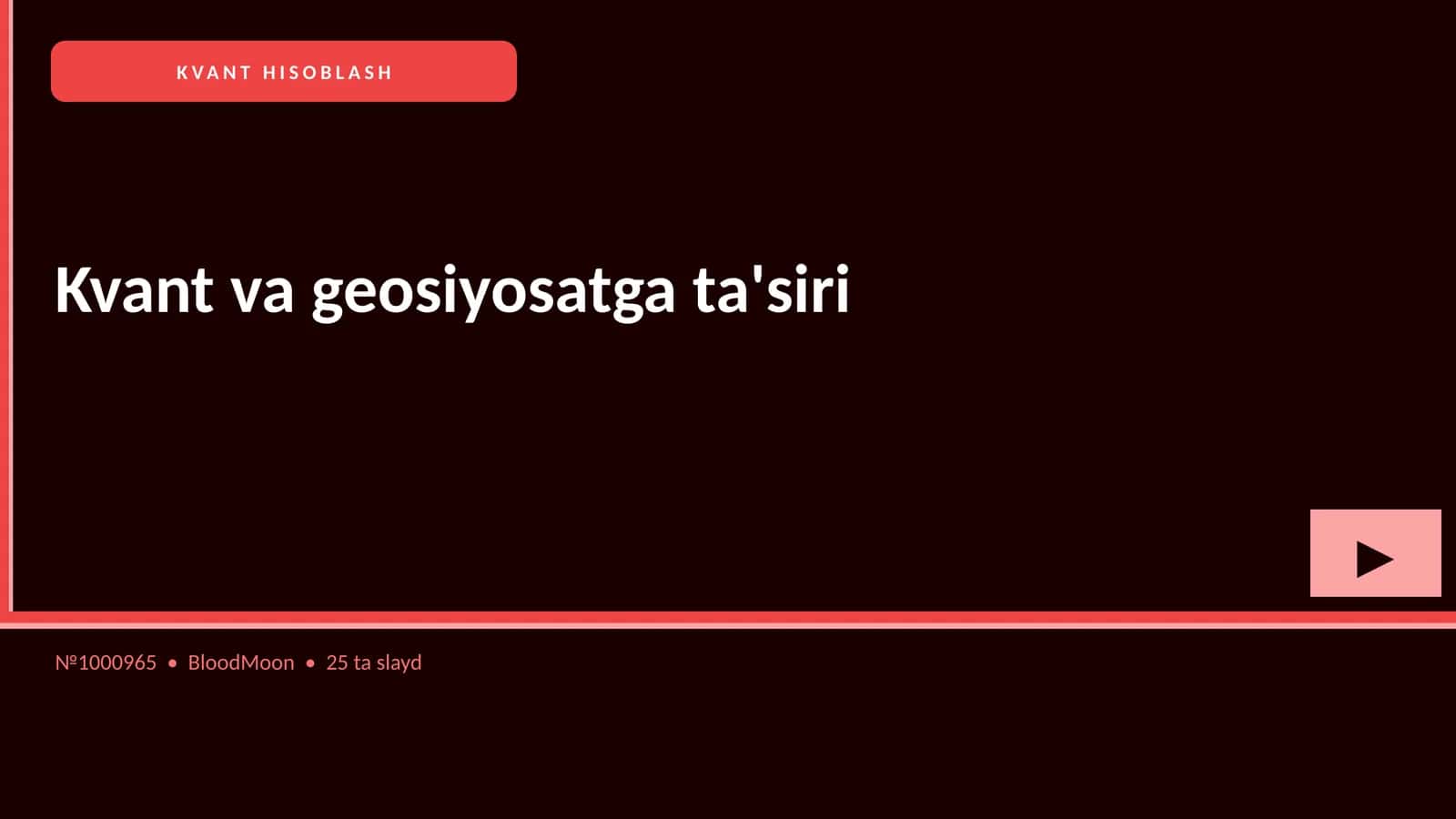 Kvant va geosiyosatga ta'siri