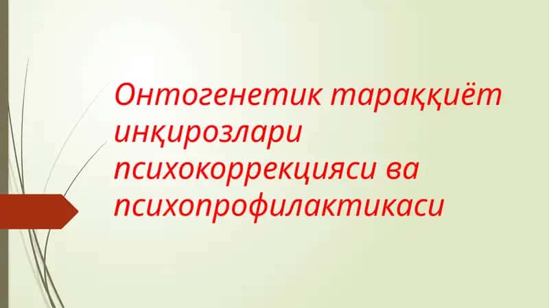Онтогенез