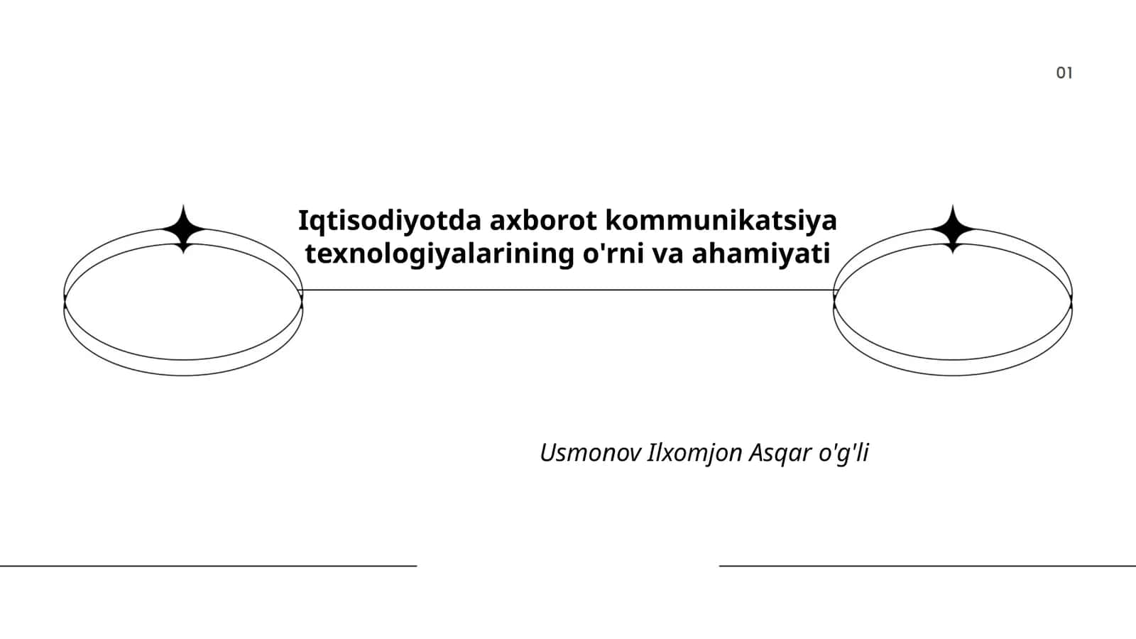 Iqtisodiyotda axborot kommunikatsiya texnologiyalarining o'rni va ahamiyati