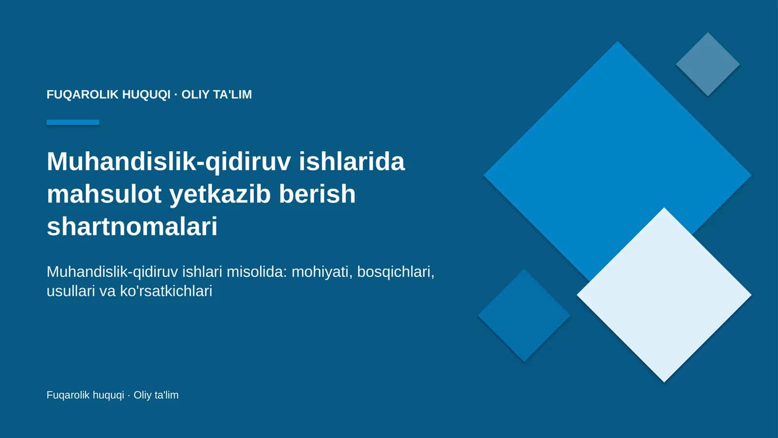 muhandislik qidiruv ishlarida mahsulot yetkazib berish shartnomalari 5355