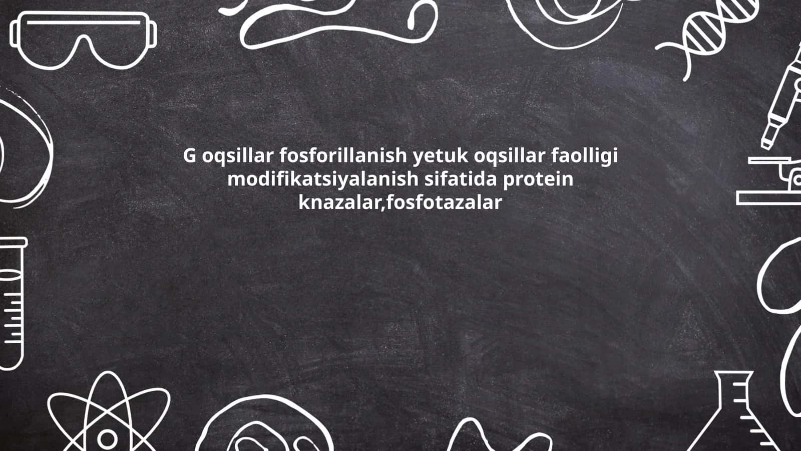 G oqsillar fosforillanish