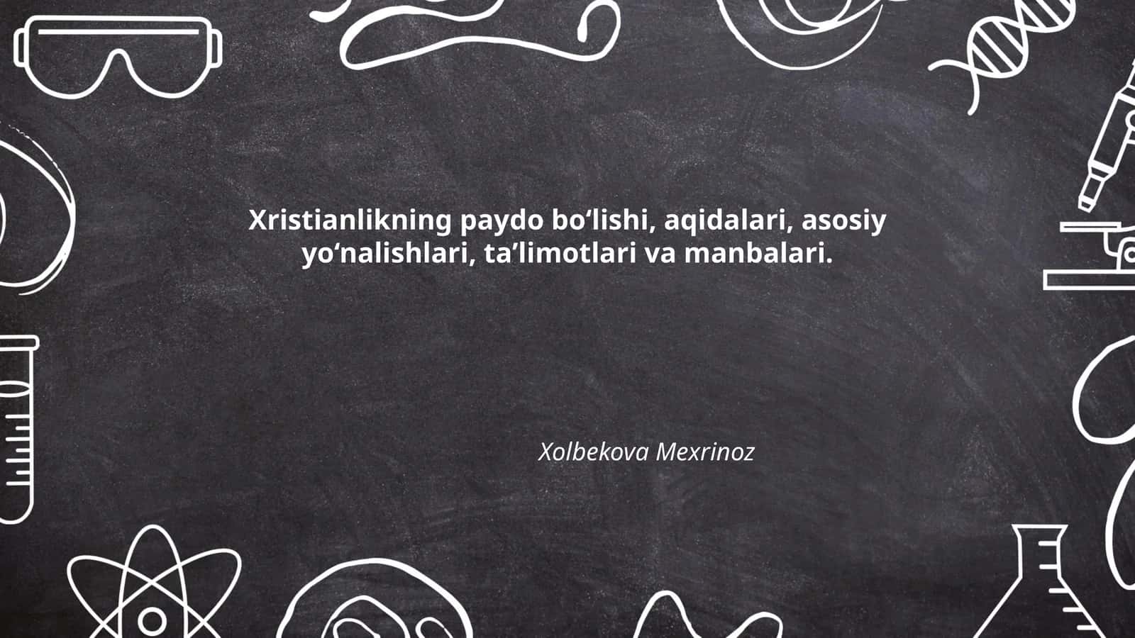 Xristianlikning paydo bo‘lishi