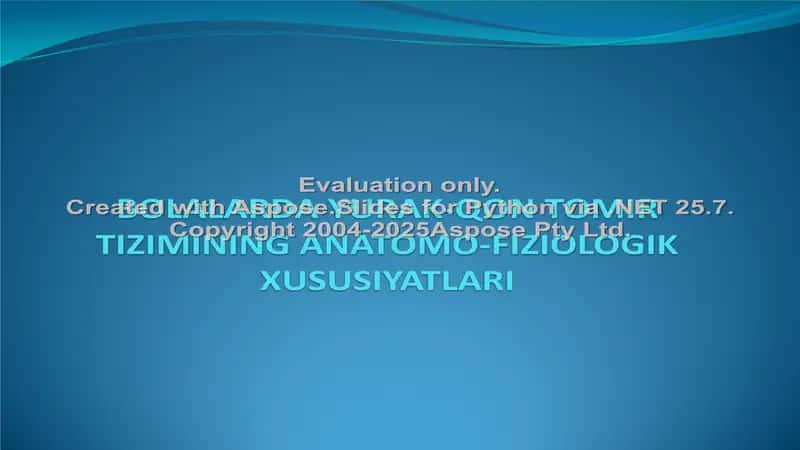 BOLALARDA YURAK-QON TOMIR TIZIMINING ANATOMO-FIZIOLOGIK XUSUSIYATLARI