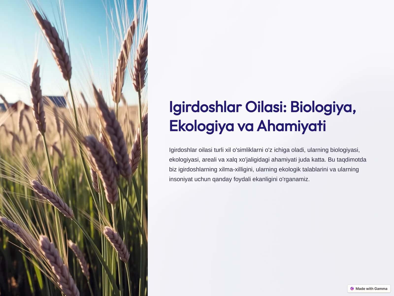 Igirdoshlar Oilasi: Biologiya, Ekologiya va Ahamiyati