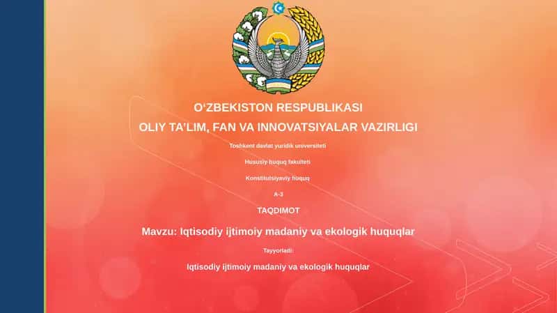Iqtisodiy ijtimoiy madaniy va ekologik huquqlar
