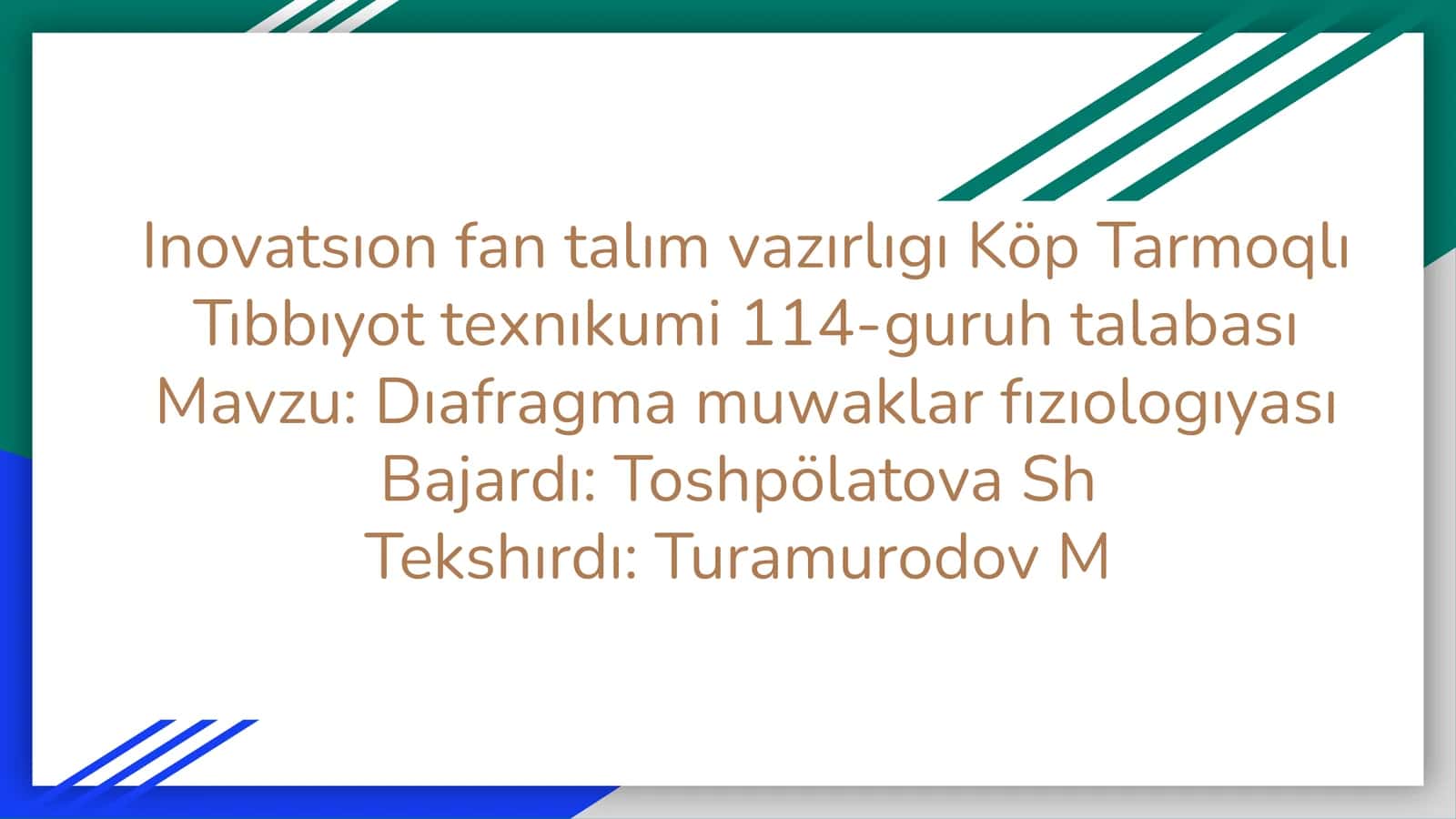 Dıafragma muwaklar fızıologıyası