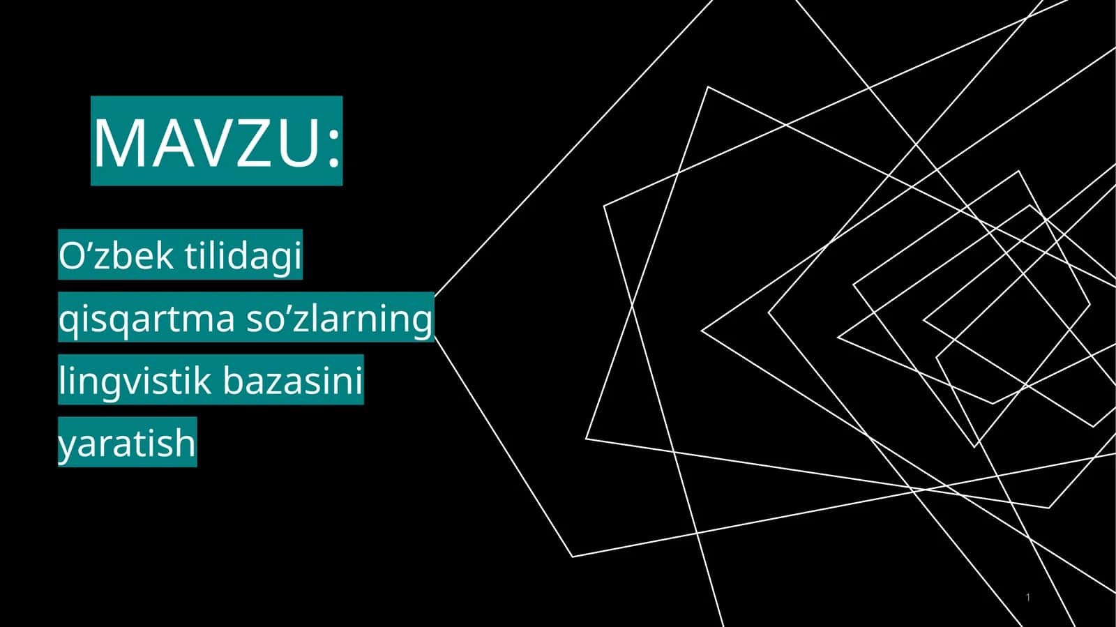 O’ZBEK TILIDA MUSTAQIL SO’Z TURKUMLARI.