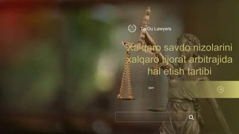 Xalqaro savdo nizolarini xalqaro tijorat arbitrajida hal etish tartibi