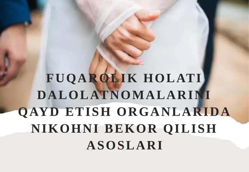 Nikohnibekor qilish asoslari