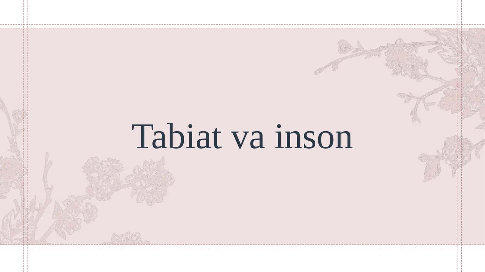 Tabiat va inson