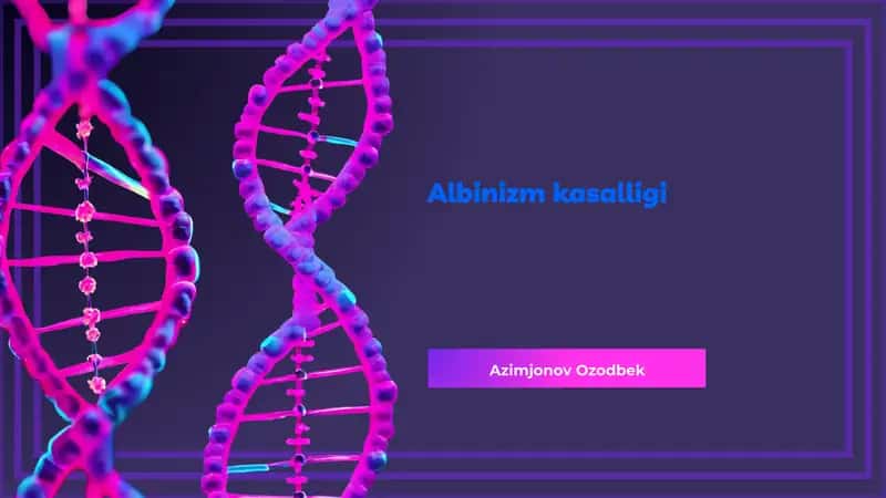 Albinizm kasalligi