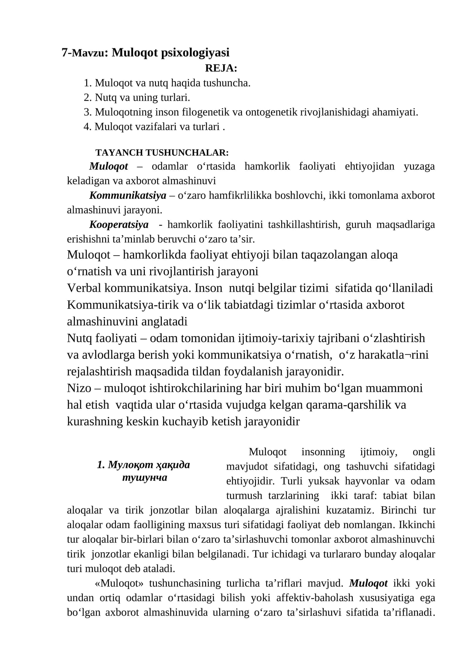 Muloqot psixologiyasi