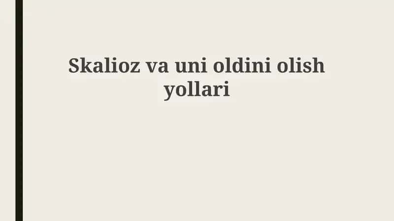 Skoliozning Oldini Olish: Haqiqat va Uydirmalar