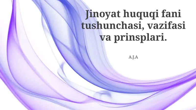 Jinoyat huquqi