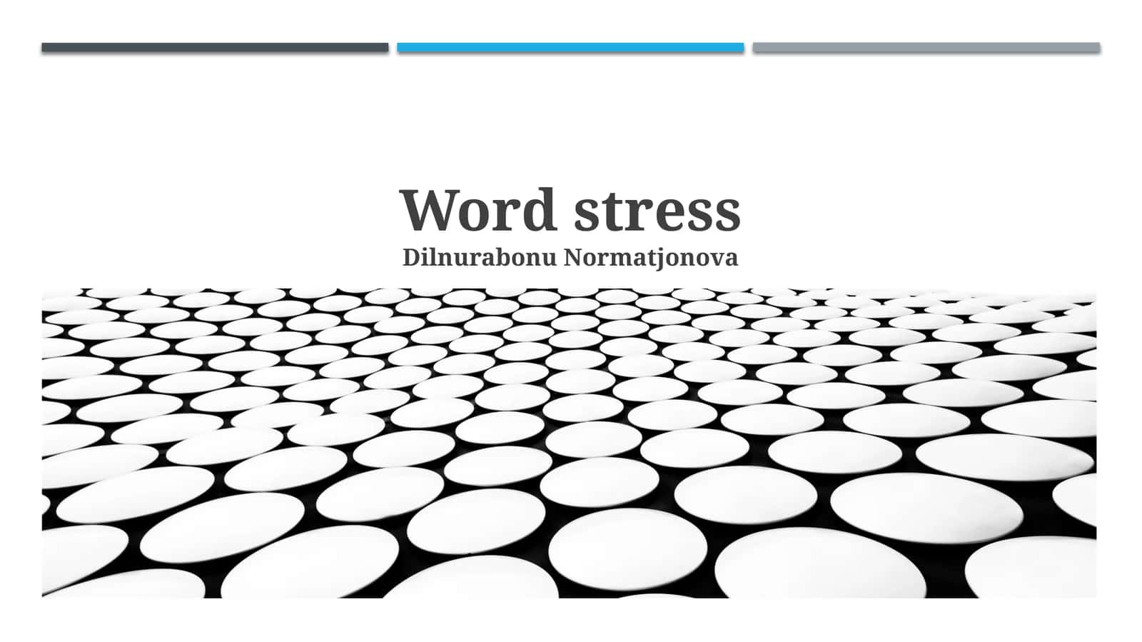 Word stress