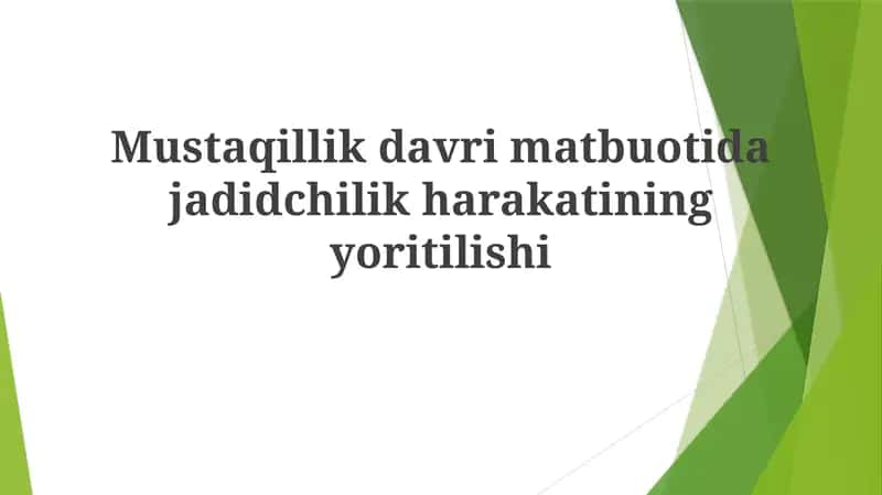 Mustaqillik davri matbuoti