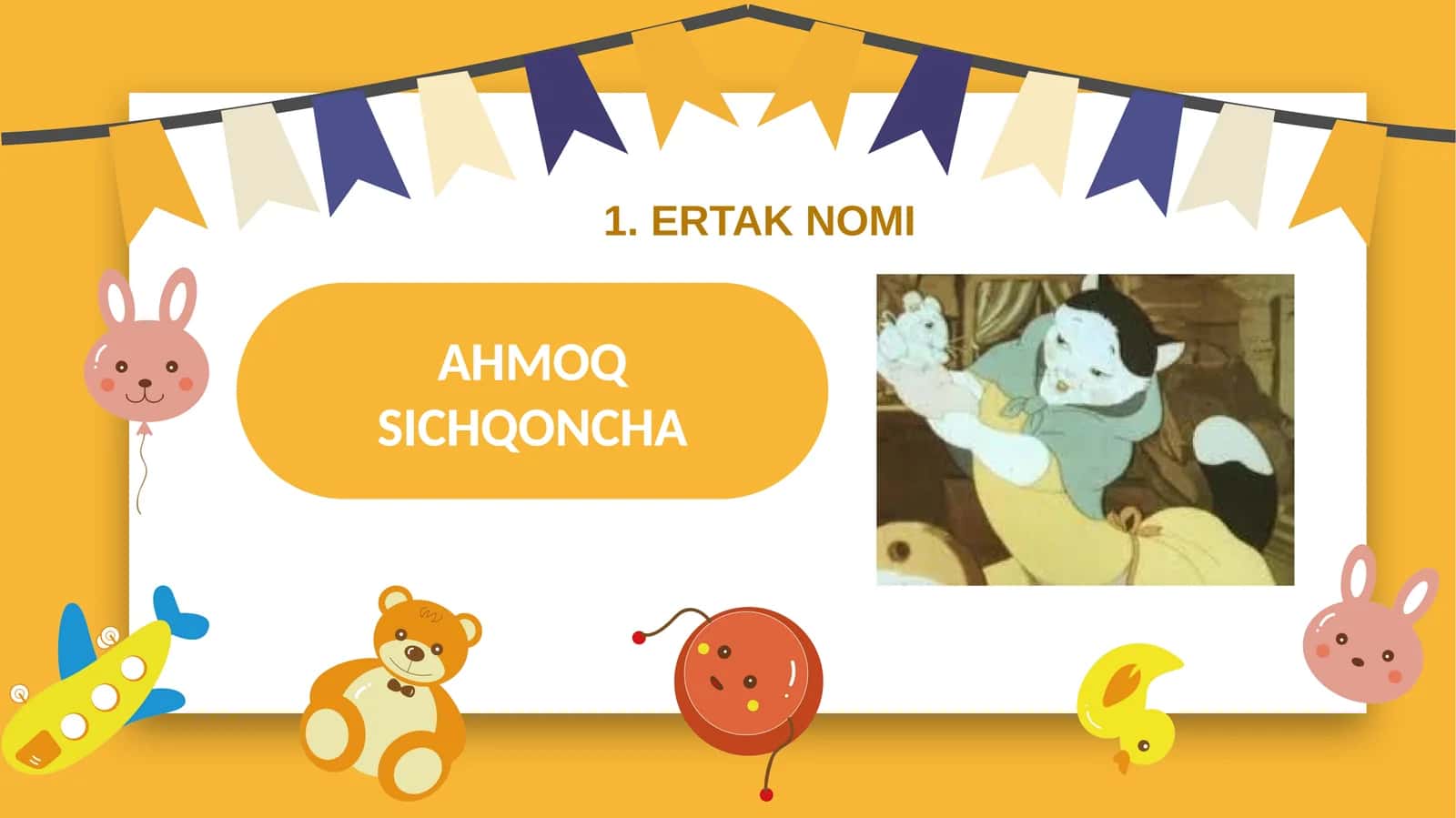 AHMOQ SICHQONCHA ertagi tahlili
