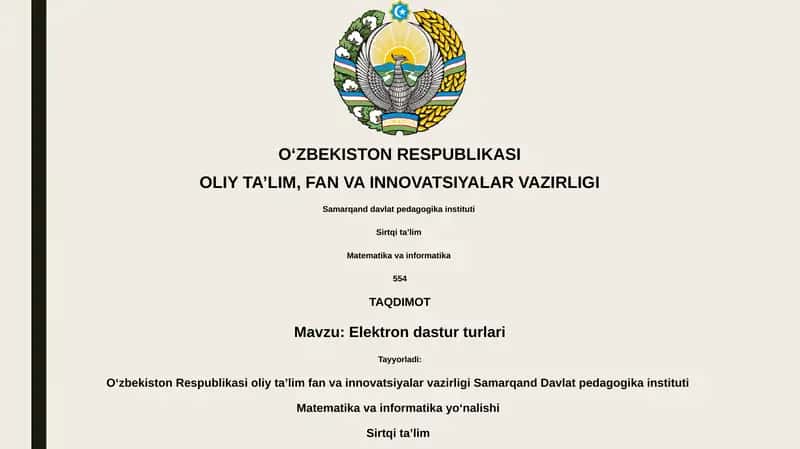 Masofaviy taʼlim tashkil etish texnologiyasi