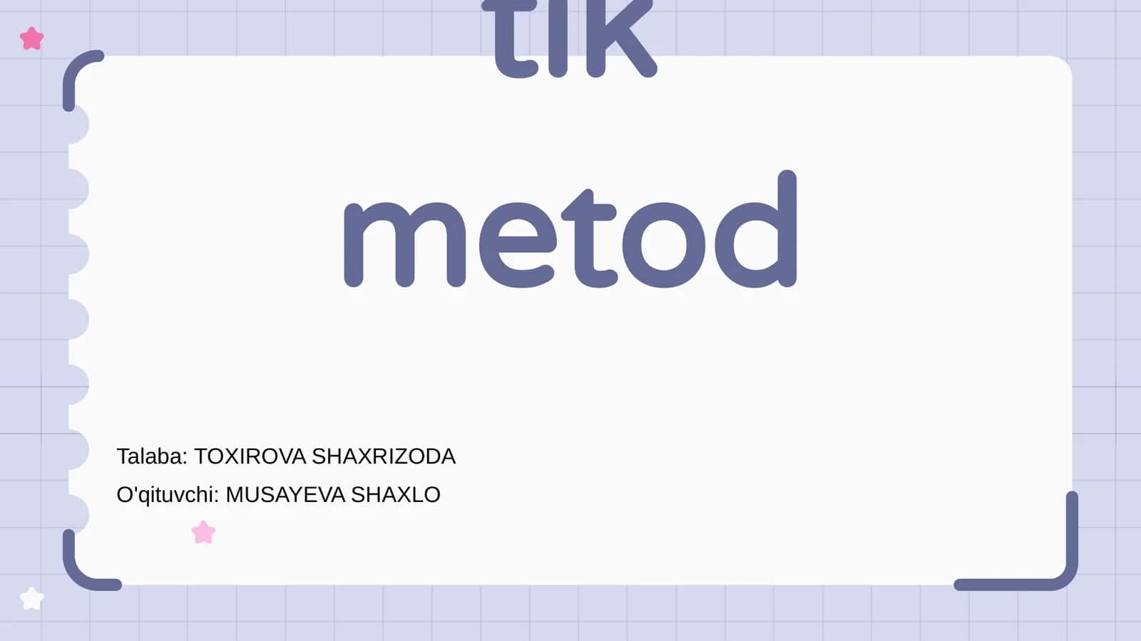Odam genetikasi metodlari: sitogenetik metod