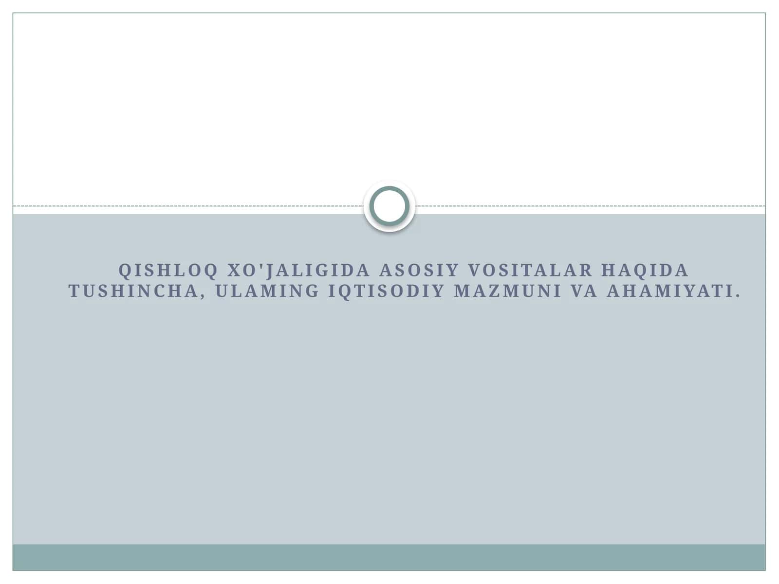 Qishloq xo'jaligidagi iqtisodiy muzokaralar