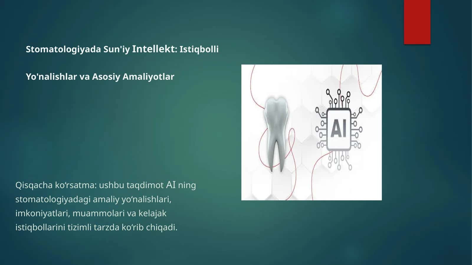 Stomatologiyada-suniy-itntelek yonalishla