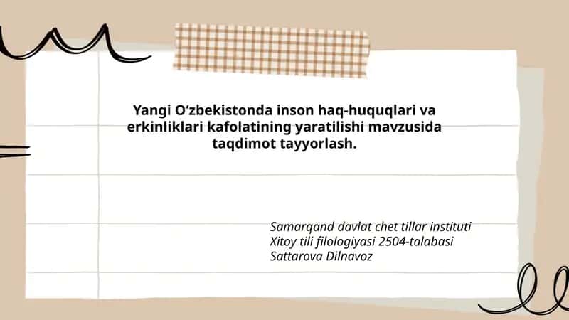 Inson Haq-Huquqlari va Erkinliklari Kafolatining Yaratilishi