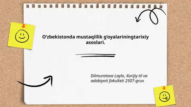 O’zbekistonda mustaqillik g’oyalarining tarixiy asoslari