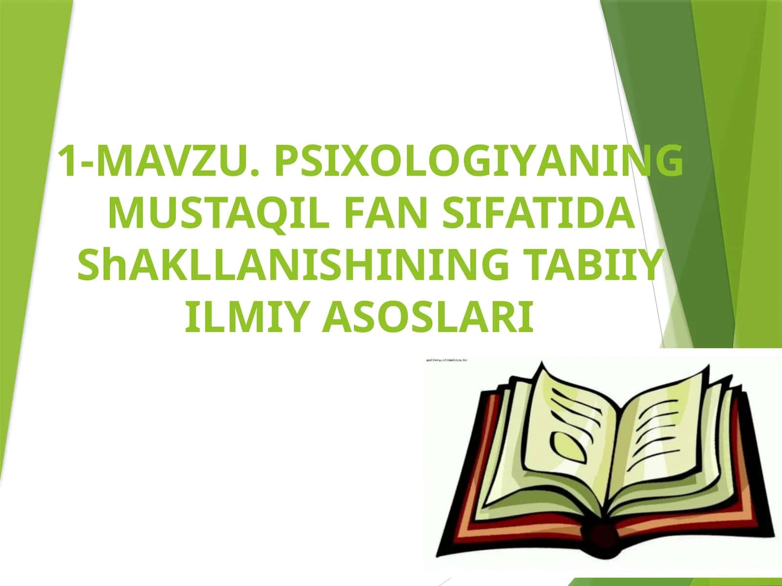 PSIXOLOGIYANING MUSTAQIL FAN SIFATIDA ShAKLLANISHINING TABIIY ILMIY ASOSLARI