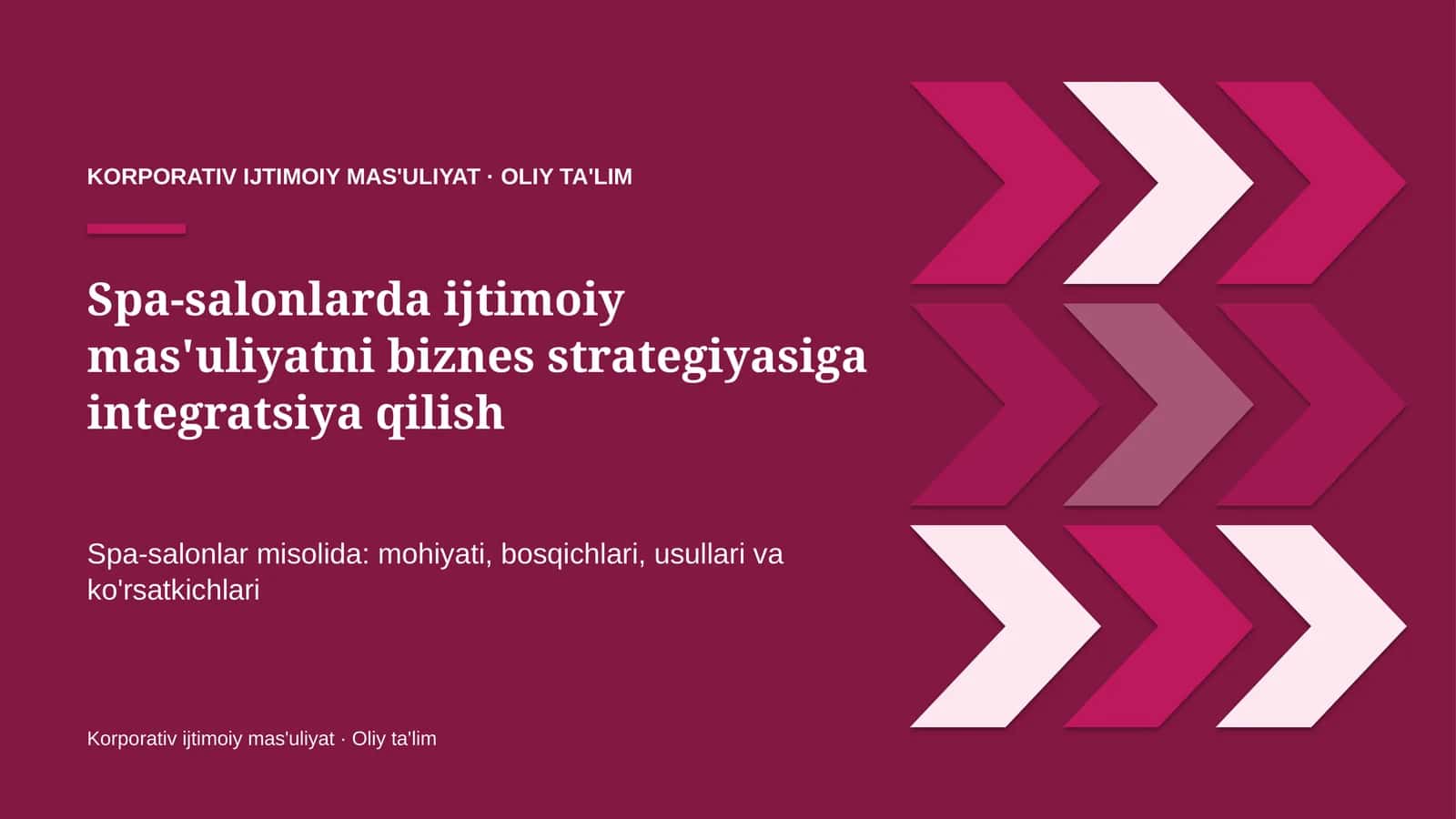 spa salonlarda ijtimoiy mas'uliyatni biznes strategiyasiga integratsiya qilish 7737