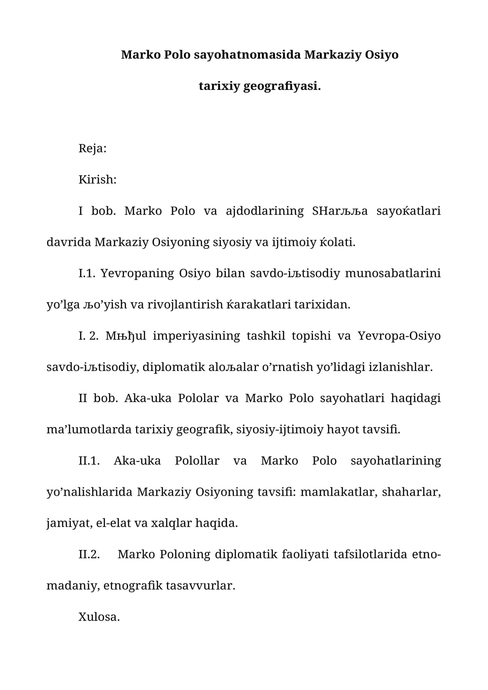 Marko Polo sayohatnomasi