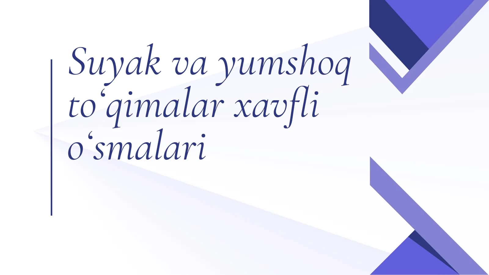 Suyakvayumshoqtoʻqimalarxavflioʻsmalari