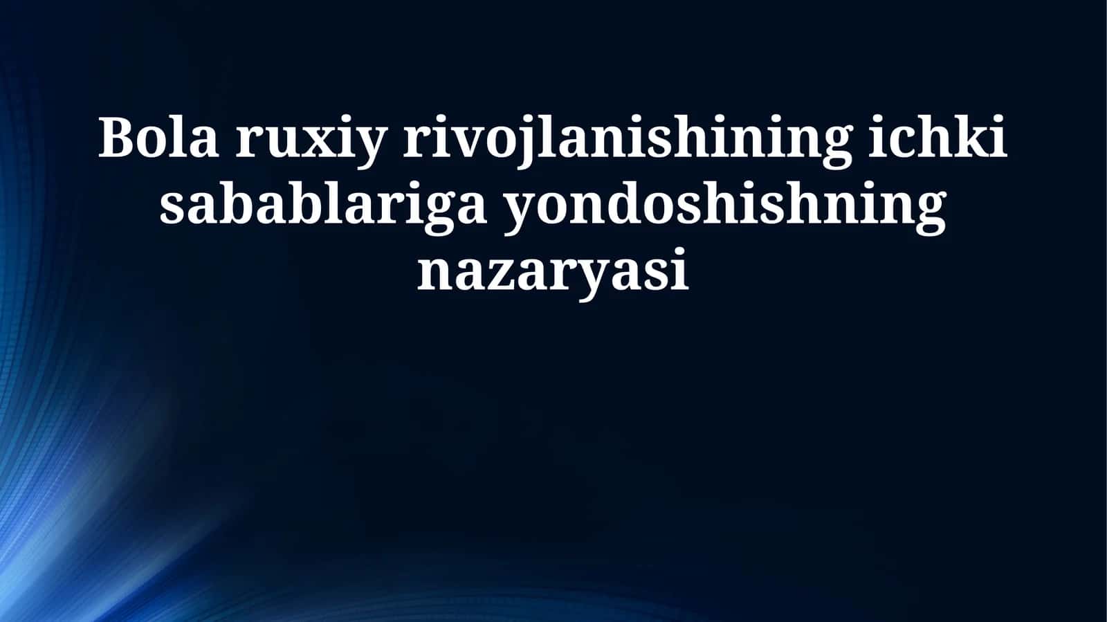 Ichki resurslar va ularning ruhiy taraqqiyotdagi roli