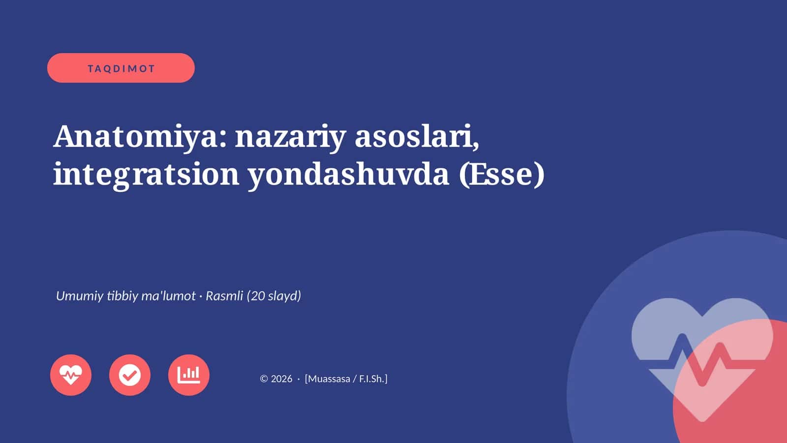 Anatomiya: nazariy asoslari, integratsion yondashuvda (Esse)