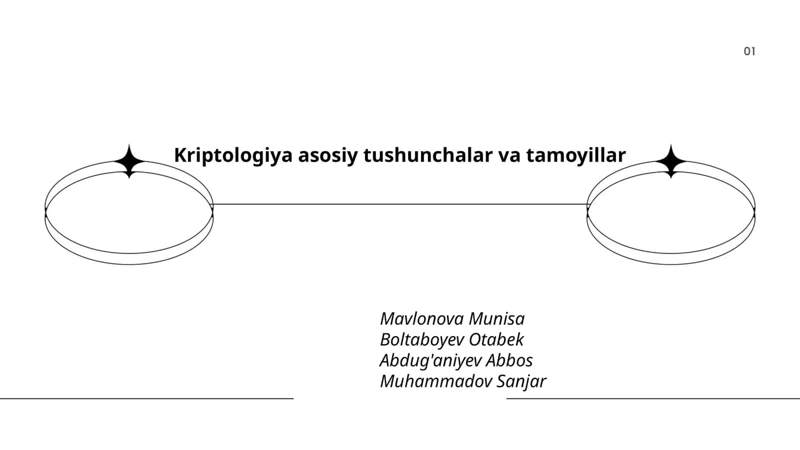 Kriptologiya asosiy tushunchalar va tamoyillar