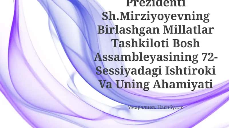 BMT Bosh Assambleyasidagi ishtiroki